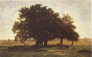 Theodore Rousseau Group of Oaks at Apremont in the Forest of Fontainebleau (mk05) China oil painting art